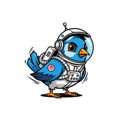 Cute Bird Icon Cartoon very cool