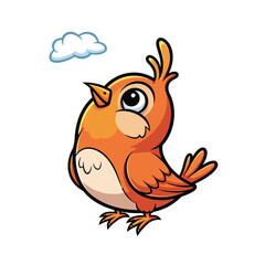 Cute Bird Icon Cartoon very cool