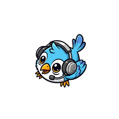Cute Bird Icon Cartoon very cool