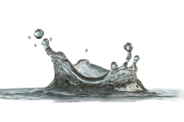 PNG Dynamic water splash in mid-air captures motion and fluidity