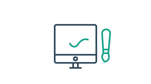 Branding icon collection animated. contains design animation, experience, inspiration. animated icon related to business, line style. alpha channel, transparent background