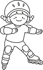 a skating girl