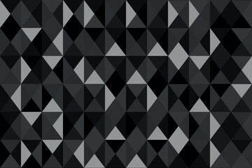 Geometric seamless pattern with black elements. Luxury background. Ornamental wallpaper detail of mosaic. Art Deco invitation greeting Design. Vector illustration.