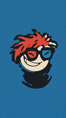 The Animated Character with 3D Glasses: A fun cartoon character sporting 3D glasses, grinning ear to ear, capturing the whimsical essence of entertainment and cinematic delight.