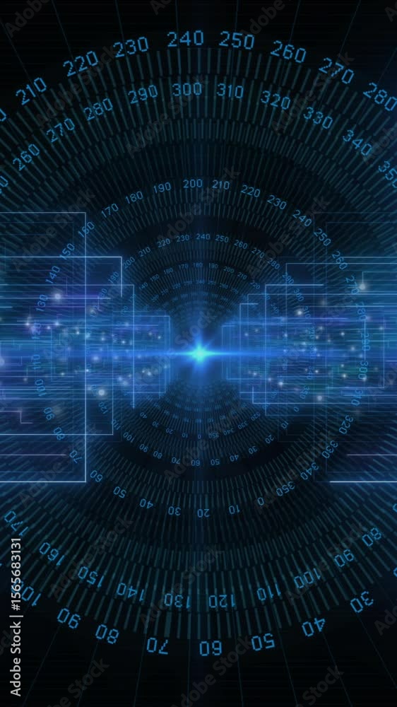 Poster animation of scope scanning with digital data processing
