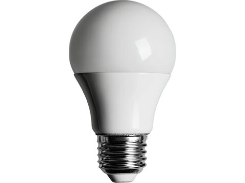 Energy efficient led light bulb a19 shape modern design, Isolated On Transparent Background, Png