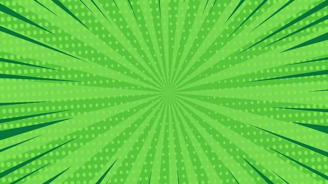 Expression balloon pop art style 4k video Animation | 4k animated radial rays and dots pattern | Motion graphics and digital composition | Vintage pop art background | Comic background animation 