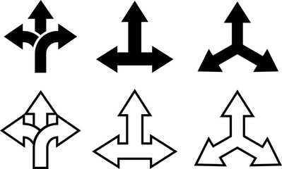 Arrow Icon Vector Set for Navigation and Directional Design

