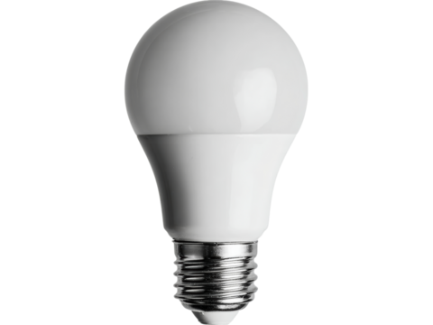 Bright led light bulb energy efficient home lighting, Isolated On Transparent Background, Png