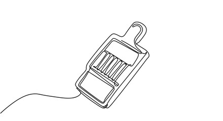 Line drawing of a mousetrap