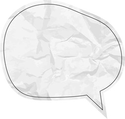 종이질감 말풍선