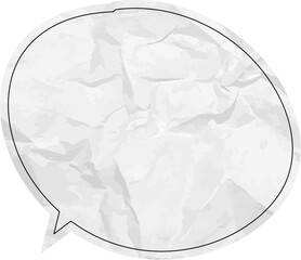 종이질감 말풍선