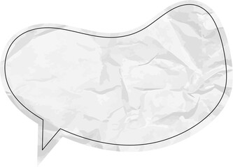 종이질감 말풍선