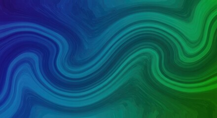 Fluid gradient of blues and greens simulating a dynamic ocean current visual