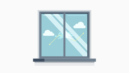 Augmented weather visualization on window glass, digital innovation