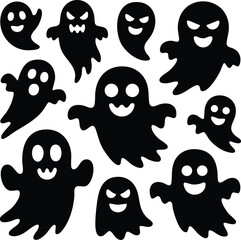 Ghost Silhouette Halloween Cut Files – Perfect for Cricut & October Crafts