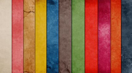 Colorful textured paper stripes creating a vibrant background
