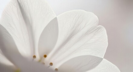 Obraz premium White flower petals close up photography for backgrounds and wallpapers and nature lovers art print