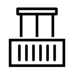 Balcony Icon Vector Symbol for Real Estate and Apartment Amenity