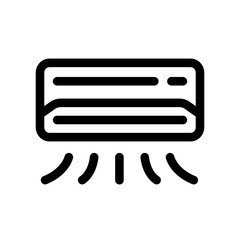 Air Conditioning Icon – Cooling Symbol for HVAC and Climate Control Hotel Amenity