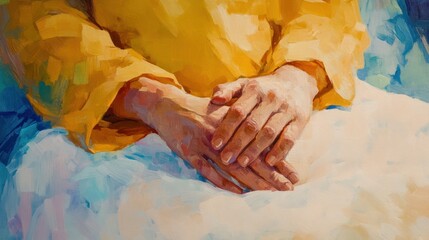 Golden Hour Hands: A Study in Impasto Painting