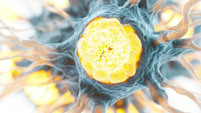 Isolated macro picture of an active receptor on white