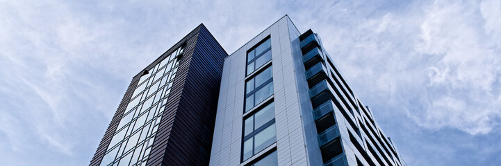 Modern high rise flats at Glasgow Harbour