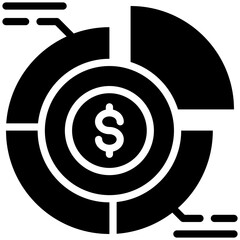 Fototapeta premium Analysis icon for accounting and finance business, website, application, printing, document, poster design, etc