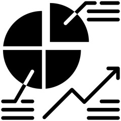 Data analysis icon for accounting and finance business, website, application, printing, document, poster design, etc