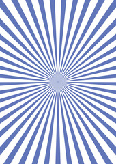 Blue color sunburst template background design with portrait mode