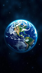 Naklejka premium earth, cosmos