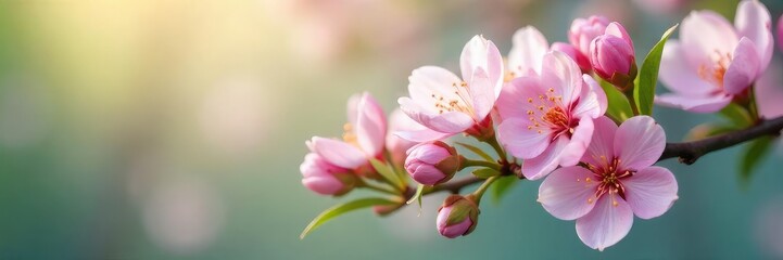 Serene close-up of blossoming flowers gently swaying in a soft breeze, conveying a sense of calm and peaceful relaxation Perfect for spa, wellness, or nature-themed projects , blooming, botany