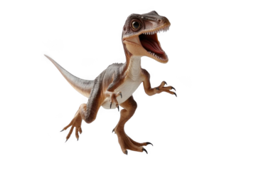 Dinosaur Roars in Prehistoric Era, and Threat Concept with Ancient Wildlife