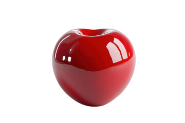 Admire the Red Glass Vase with Reflections Against Dark Backdrop, Minimalism Theme