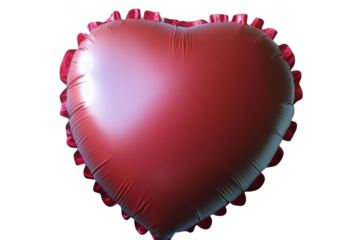Red Heart Balloon for a love and positive thinking concept theme.