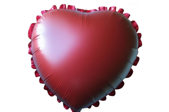 Red Heart Balloon for a love and positive thinking concept theme.