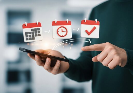 Agenda meeting appointment activity information concept. Event planner timetable agenda plan and schedule event management.