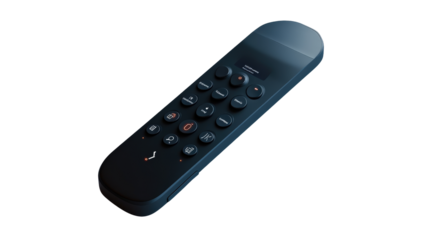 AI-powered remote control for smart home,Transparent background, PNG file