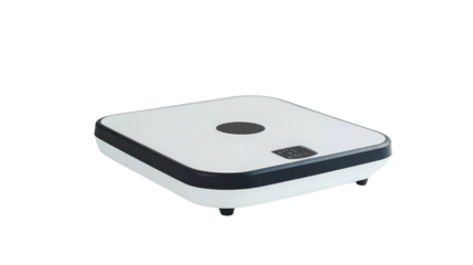 AI-powered smart scale for body composition,Transparent background, PNG file