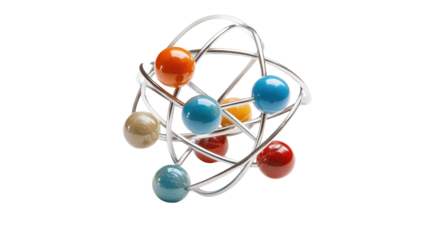 Atomic orbital model Transparent background, PNG file