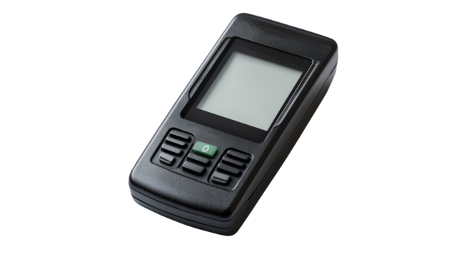 Biometric time attendance device, Transparent background, PNG file