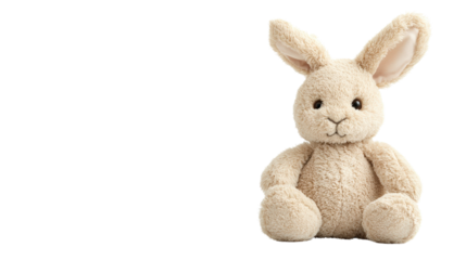 Baby soft toy rabbit Transparent background, PNG file