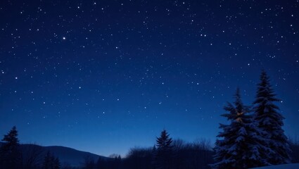 Fototapeta premium copy space for text background Midnight Christmas Eve Sky concept