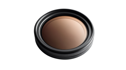 Camera filter circular polarizer Transparent background, PNG file