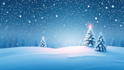 copy space for text background Christmas Snowy Winter Wonderland concept