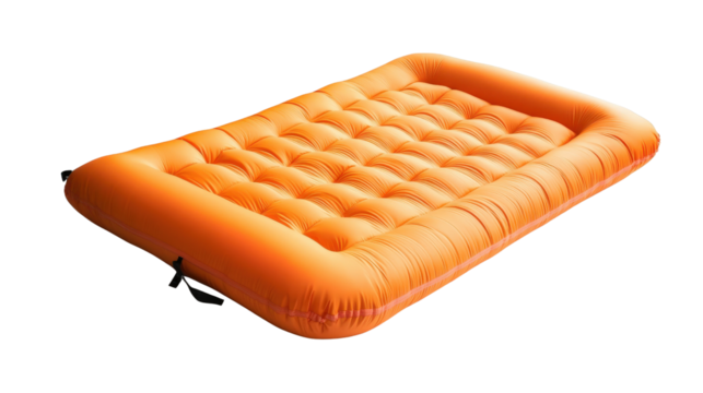 Camping inflatable mattress Transparent background, PNG file
