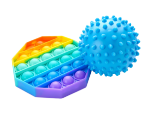 Stress Ball and Fidget Toy Set – Mental Health Transparent Background PNG