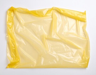 Yellow Transparent Plastic Wrap Overlay Texture