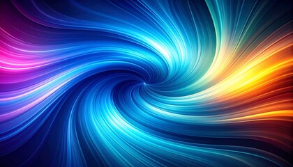 Abstract Vortex of Vibrant Hues: A Symphony of Color and Light