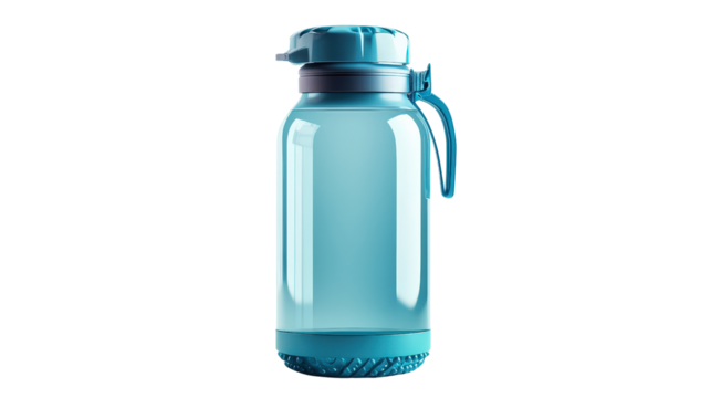 Camping water purifier bottle Transparent background, PNG file
